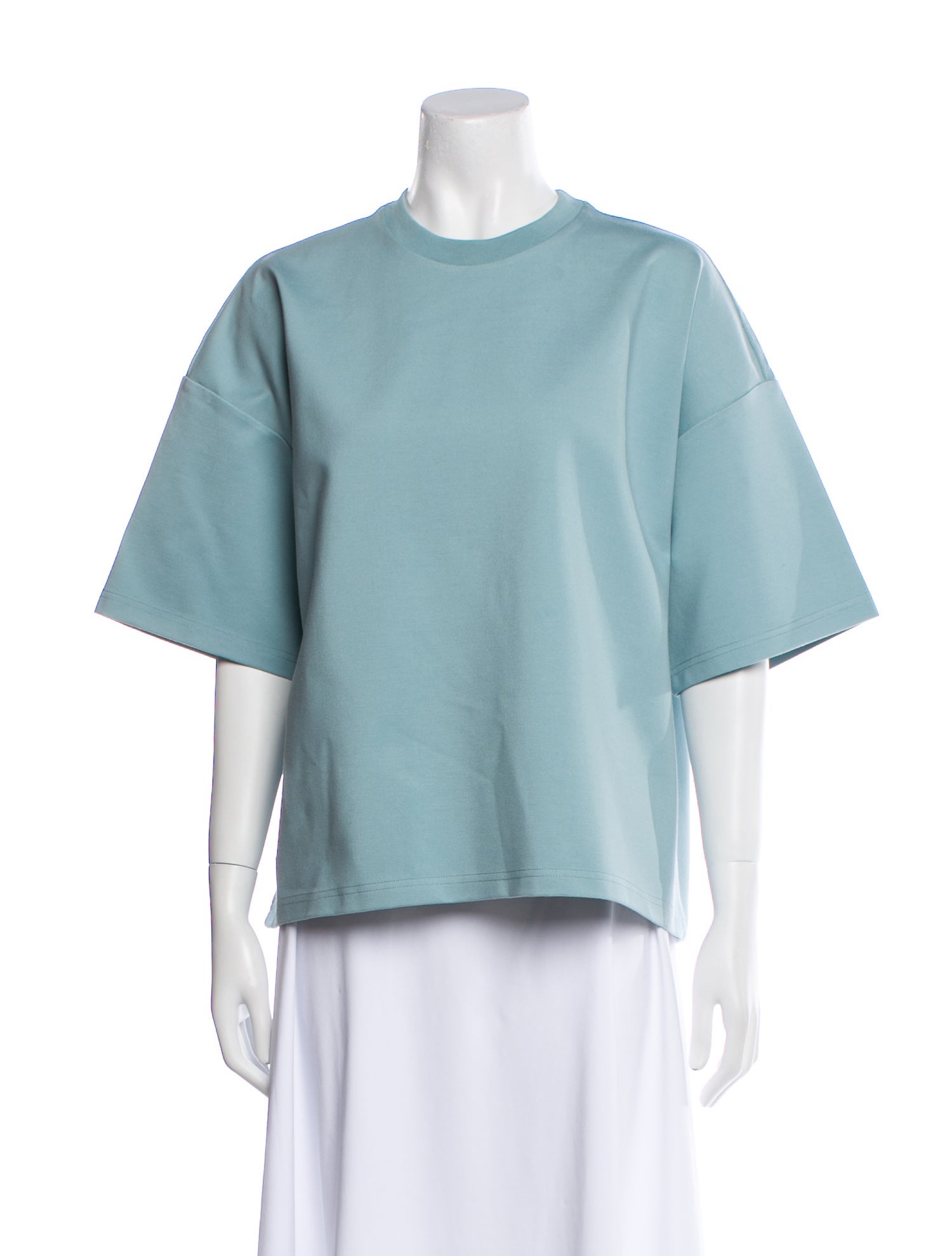 Staud Mock Neck Three-Quarter Sleeve Sweatshirt