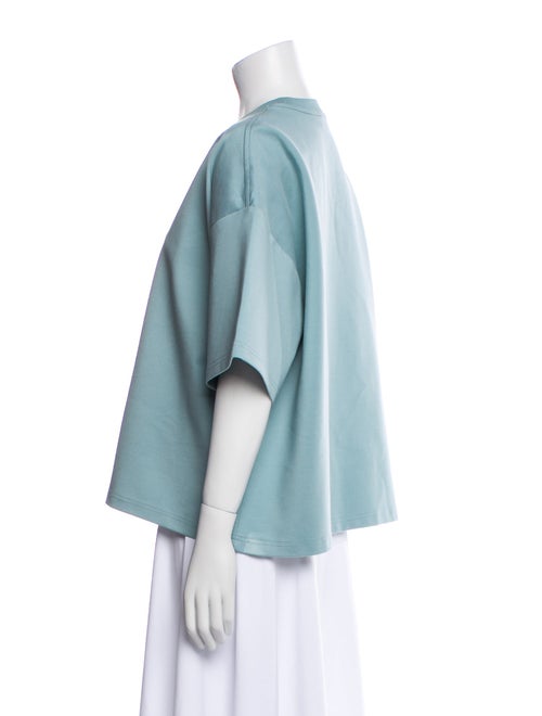 Staud Mock Neck Three-Quarter Sleeve Sweatshirt