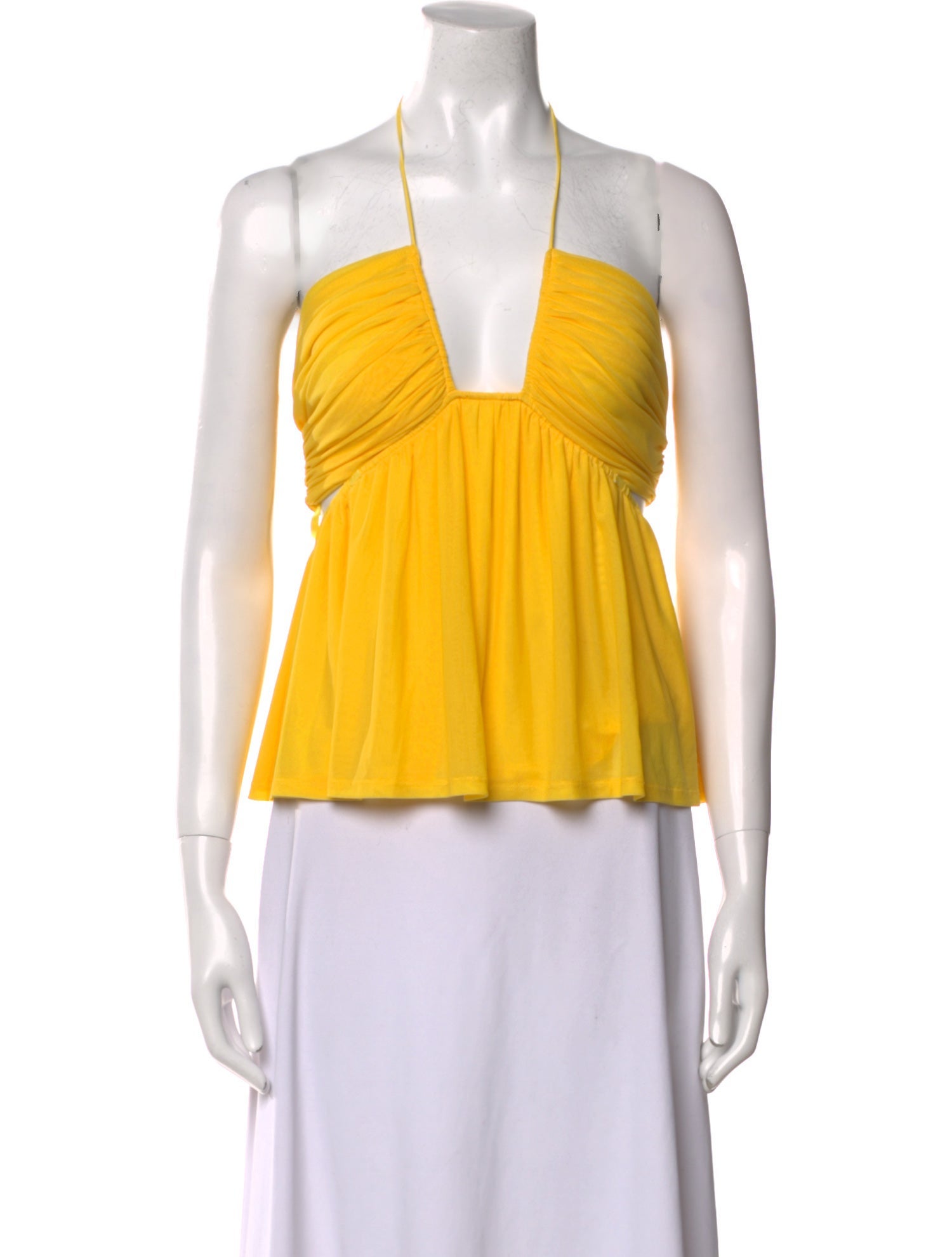 Staud Nylon V-Neck Crop Top w/ Tags