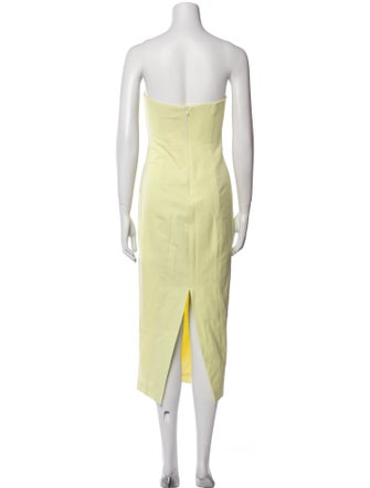 Staud Strapless Midi Length Dress