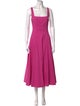 Staud Square Neckline Long Dress