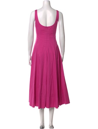 Staud Square Neckline Long Dress