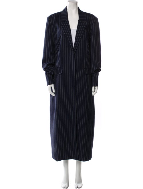 Staud Striped Faux Fur Coat