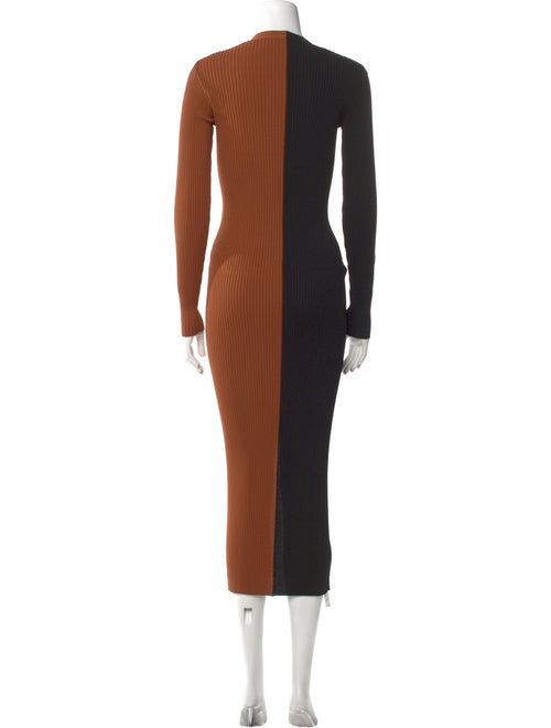 Staud Colorblock Pattern Long Dress