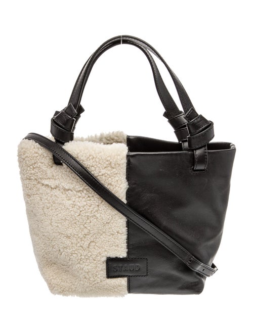 Staud Shearling Top Handle Bag