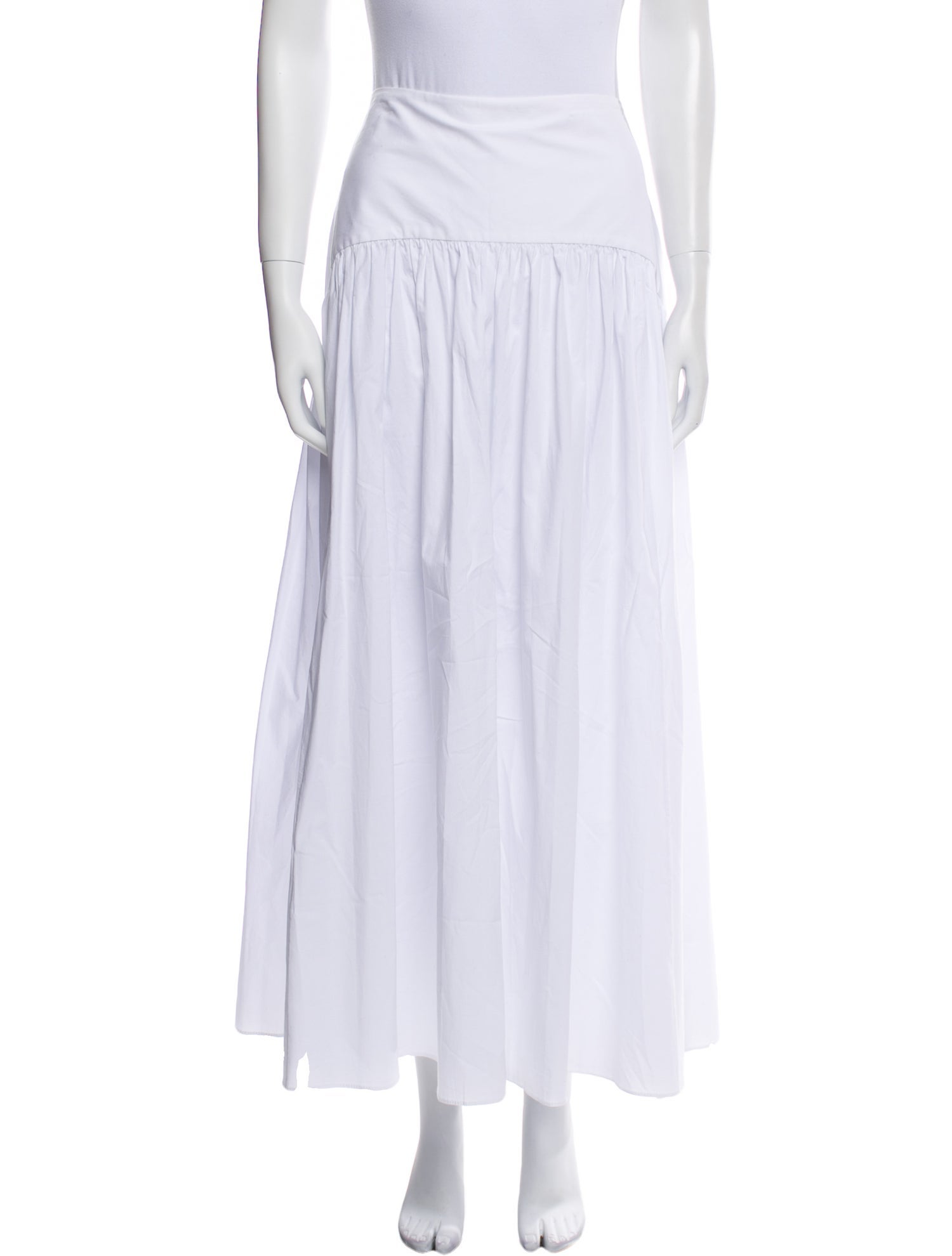 Staud Ruffle Embellishment Midi Length Skirt