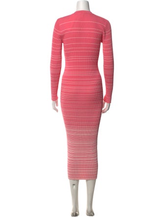 Staud V-Neck Long Dress