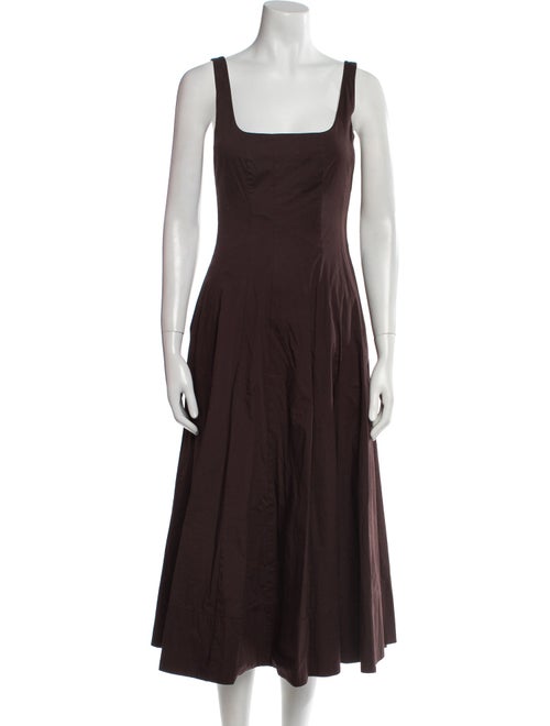 Staud Square Neckline Long Dress