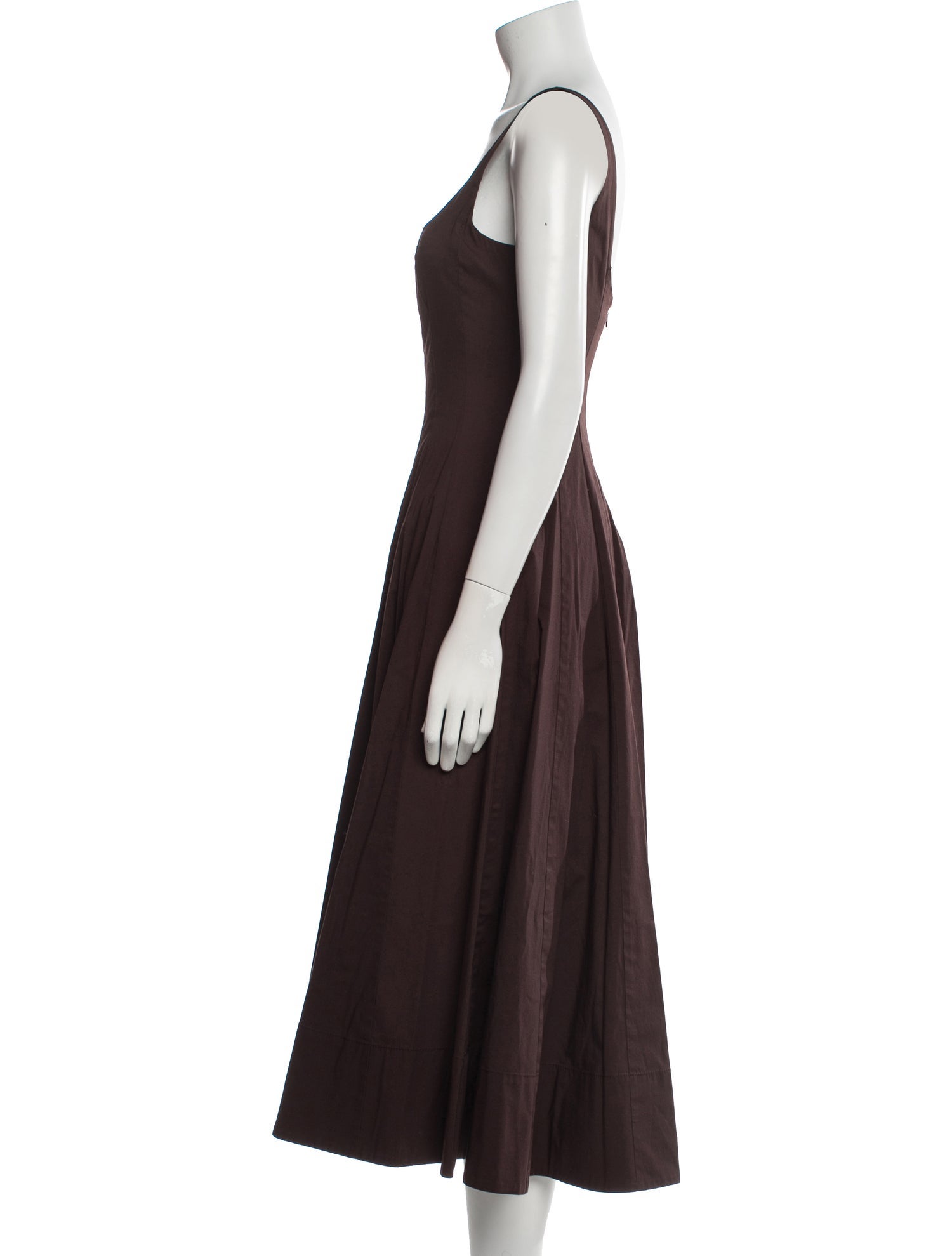 Staud Square Neckline Long Dress