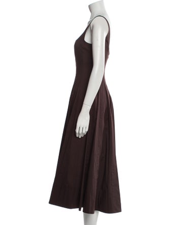 Staud Square Neckline Long Dress