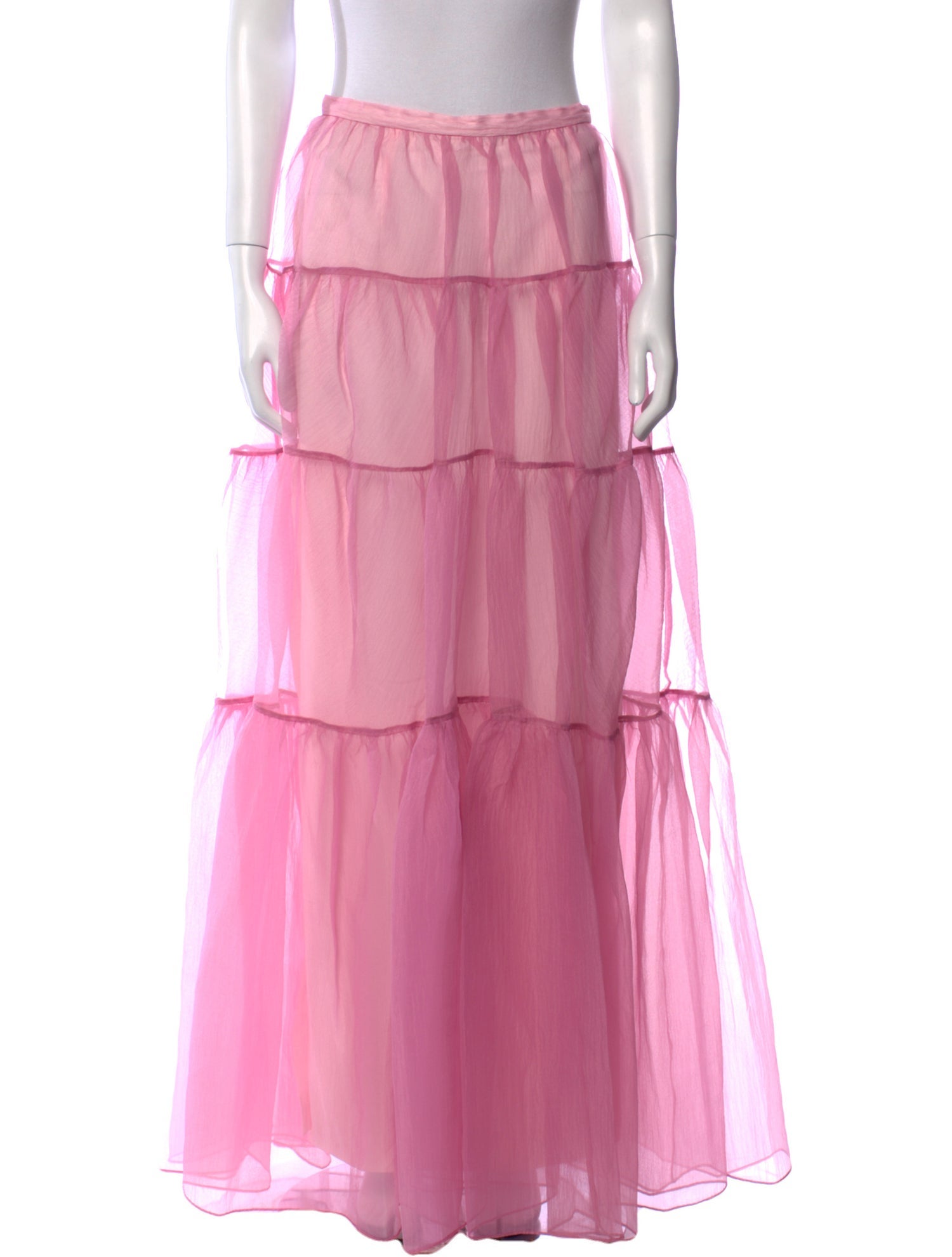 Staud Ruffle Embellishment Long Skirt