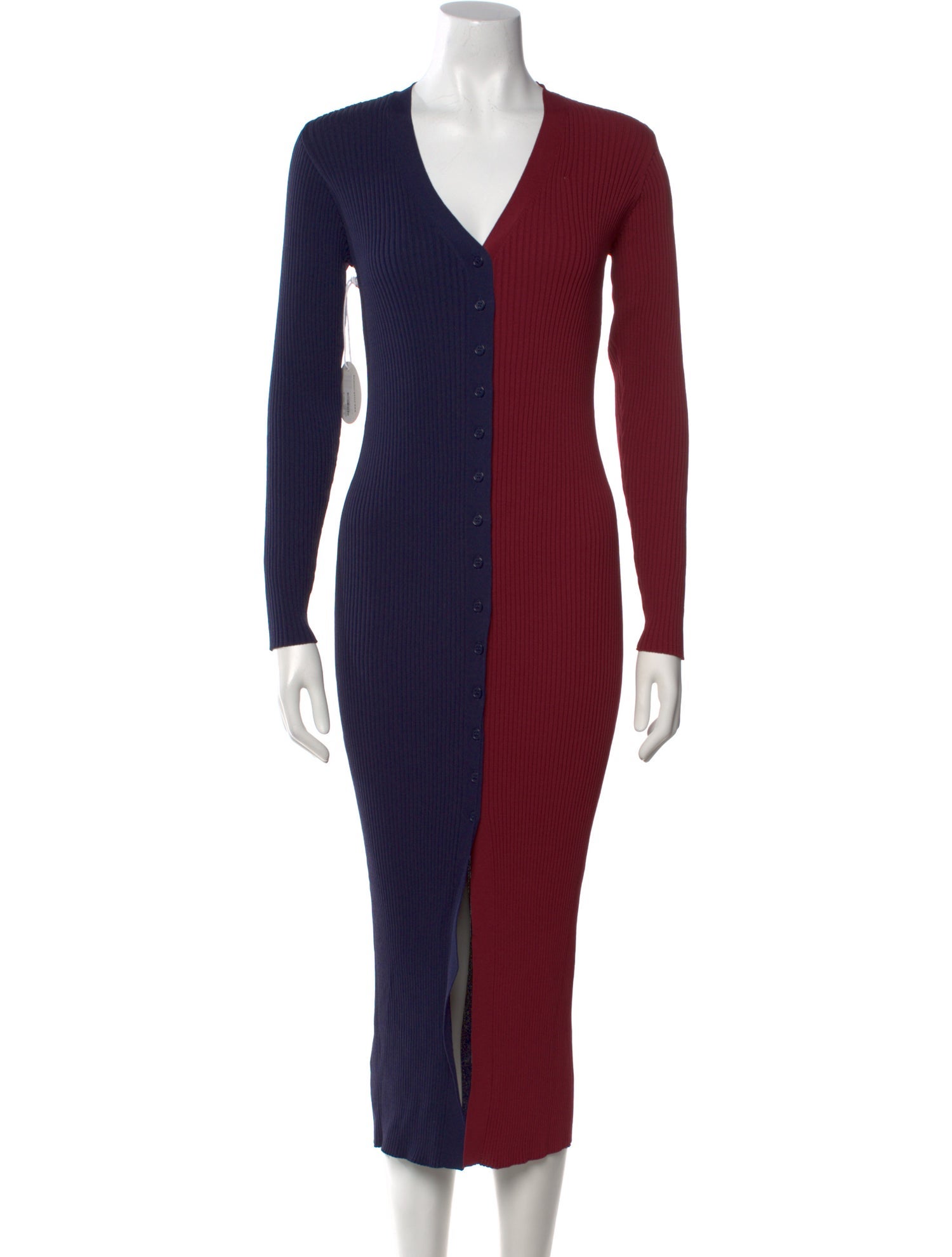 Staud Colorblock Pattern Long Dress w/ Tags