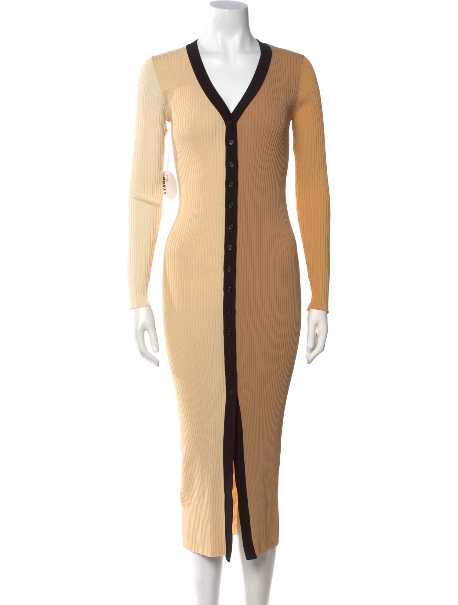 Staud Colorblock Pattern Midi Length Dress w/ Tags