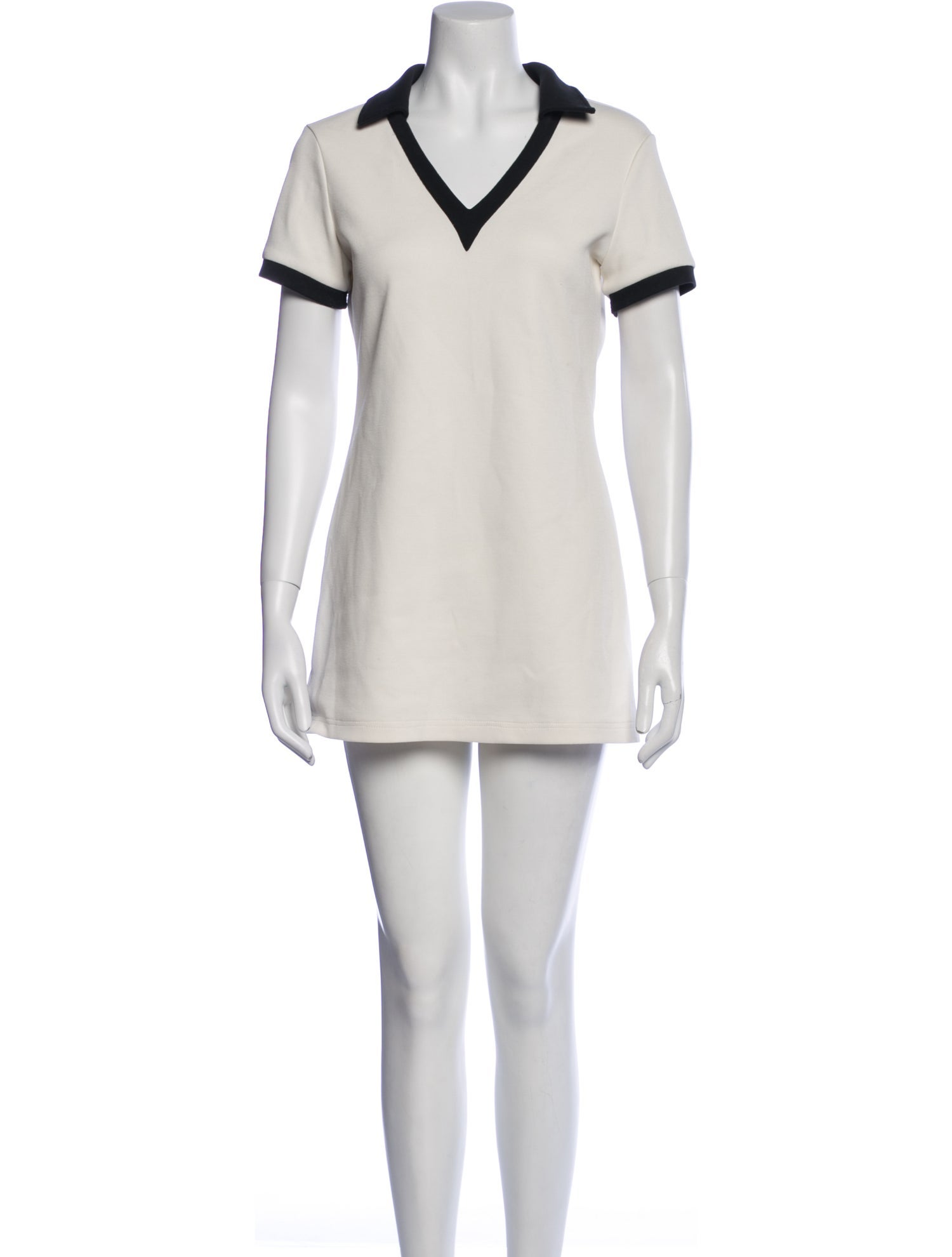 Staud V-Neck Mini Dress