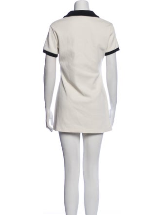 Staud V-Neck Mini Dress