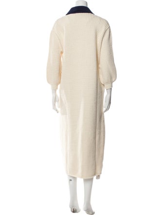 Staud V-Neck Long Dress