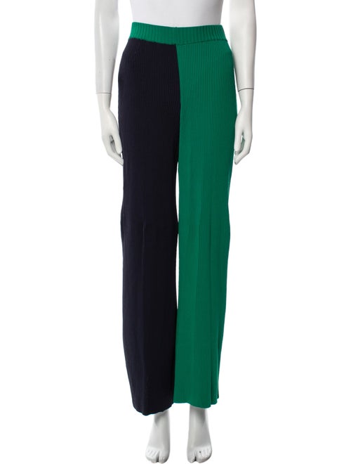 Staud Colorblock Pattern Wide Leg Pants