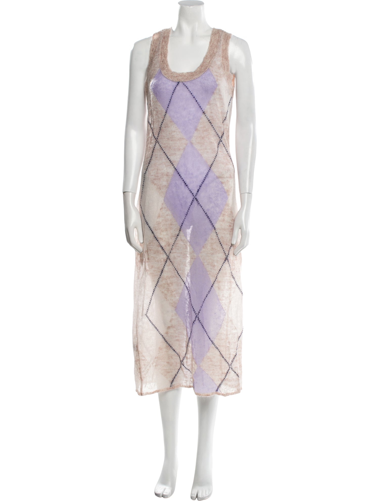 Staud Printed Long Dress