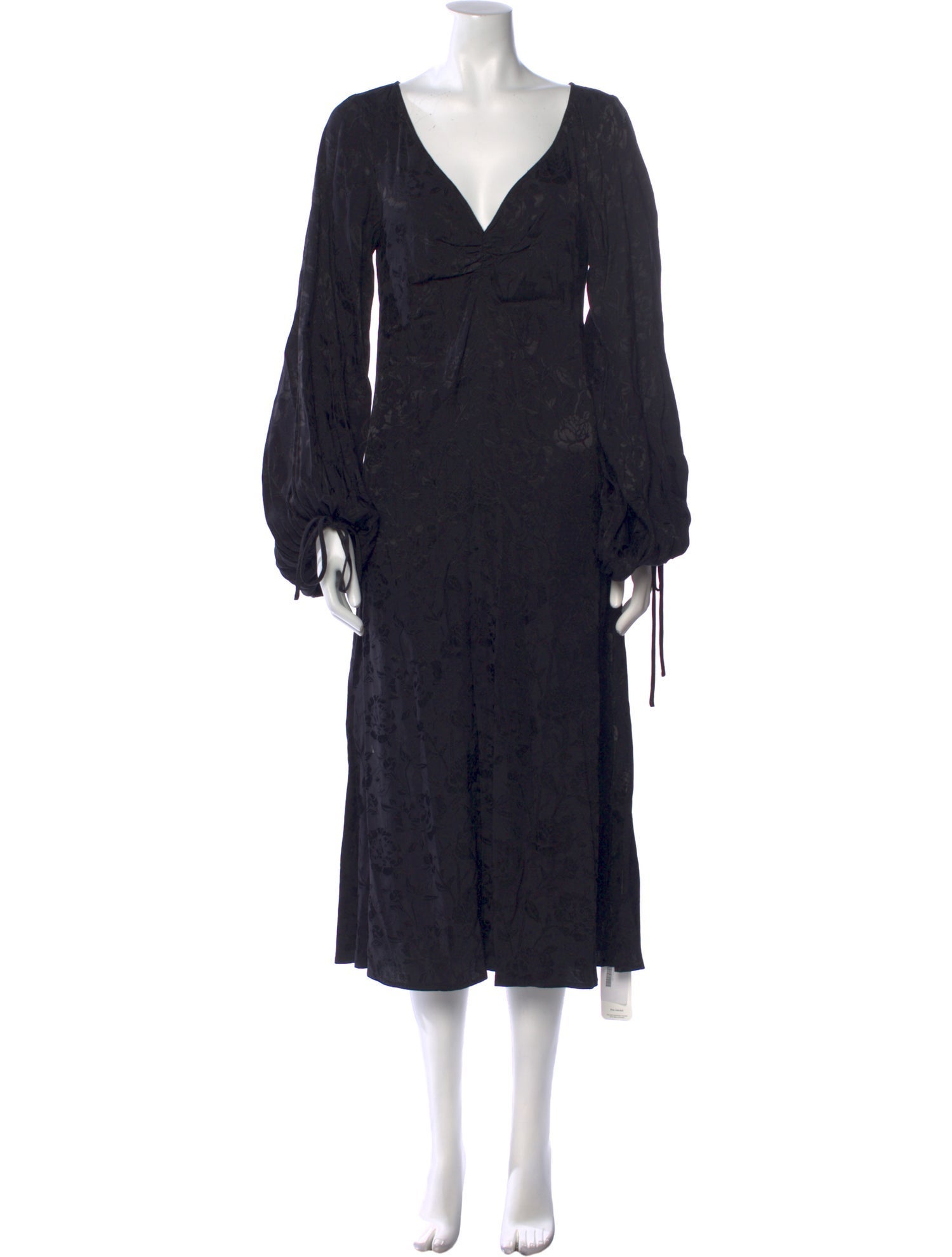 Staud V-Neck Long Dress