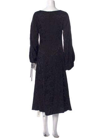 Staud V-Neck Long Dress