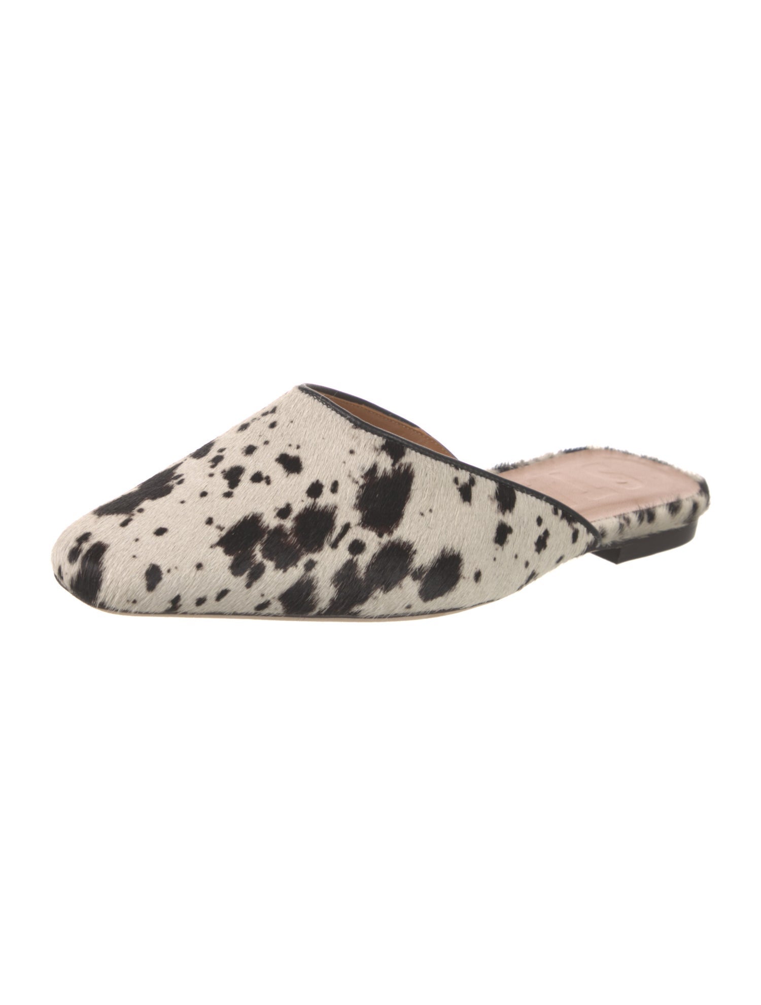 Staud Ponyhair Animal Print Mules