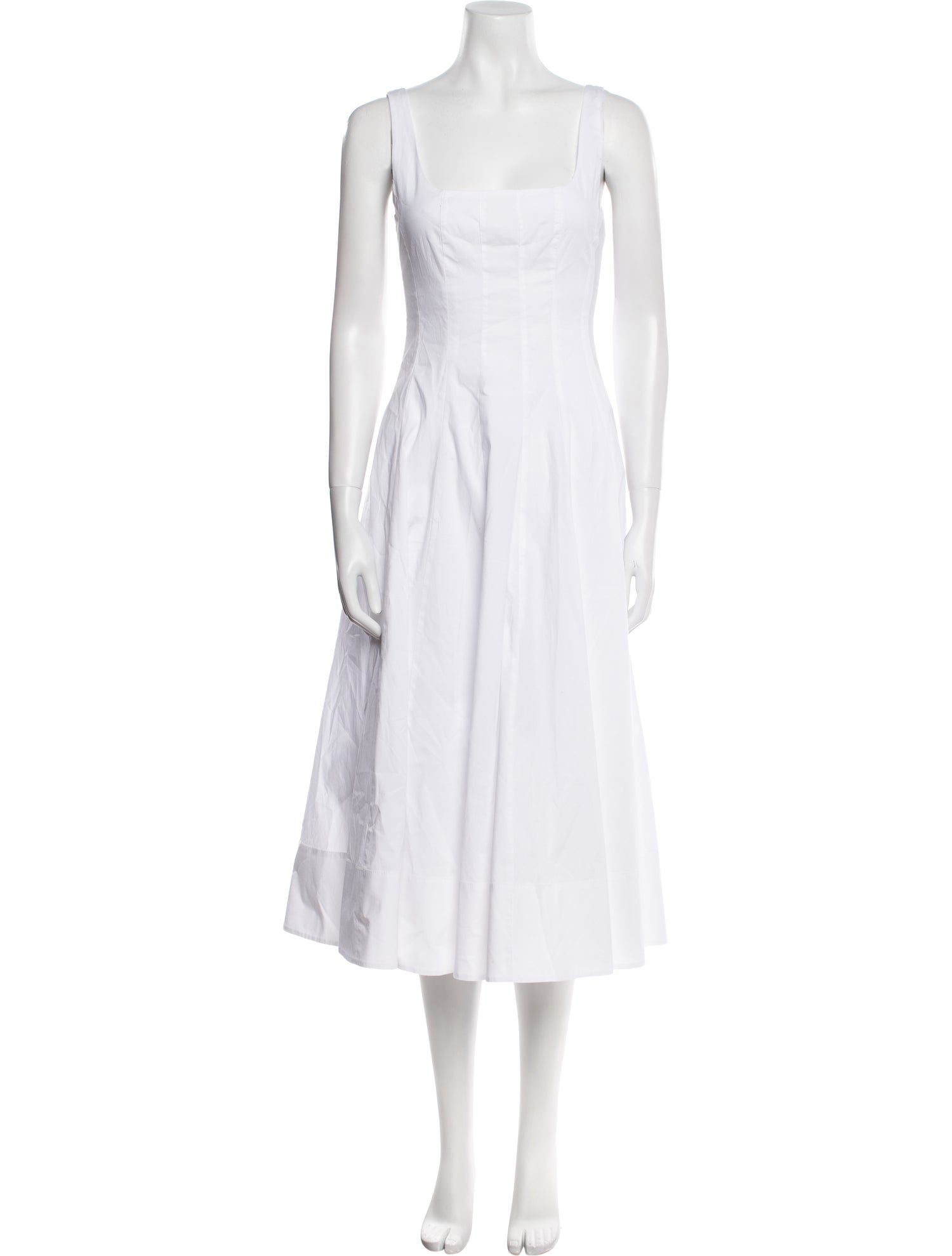 Staud Square Neckline Long Dress