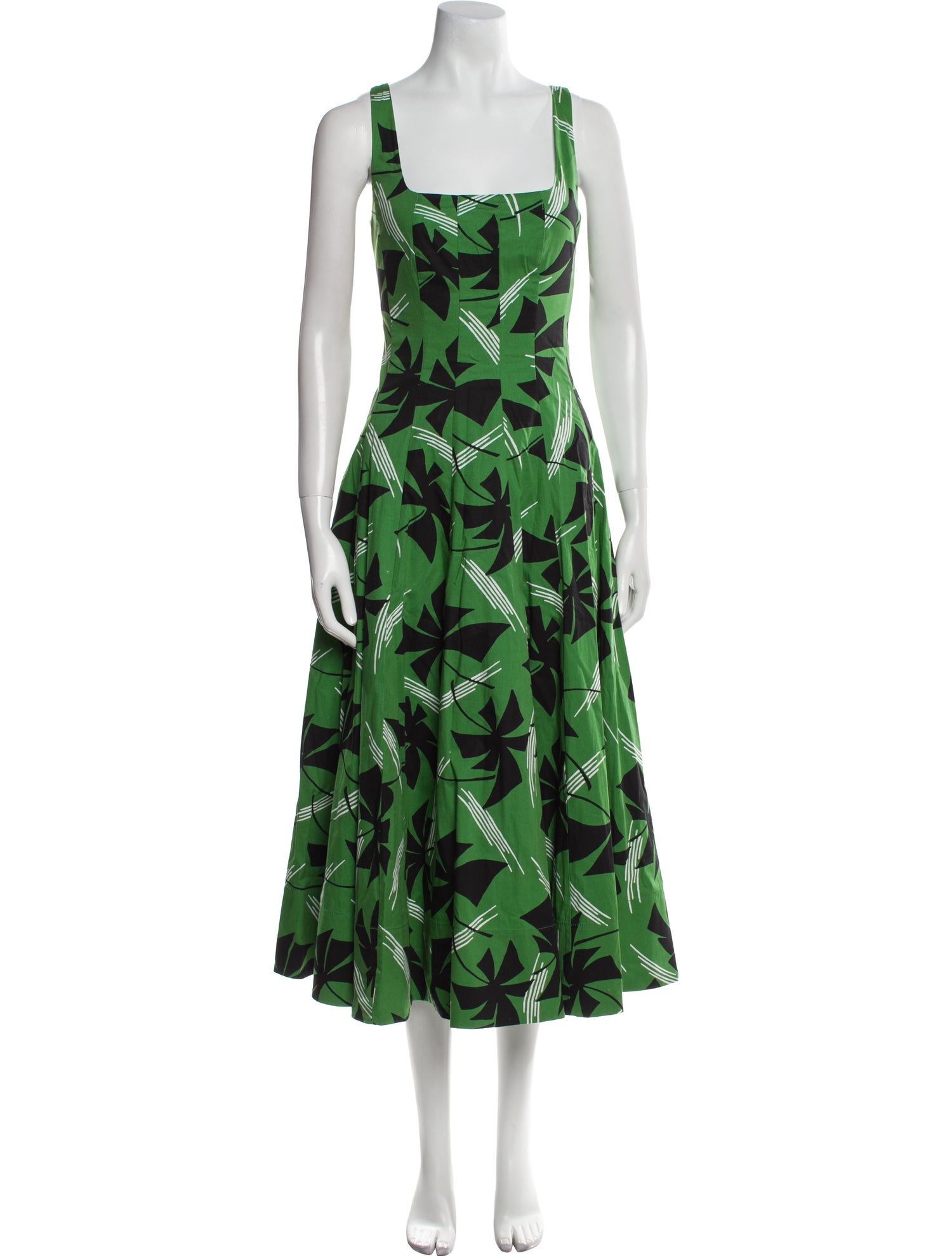 Staud Floral Print Long Dress