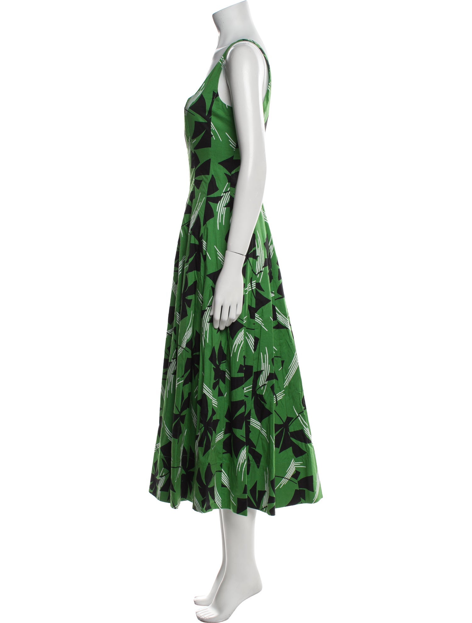 Staud Floral Print Long Dress