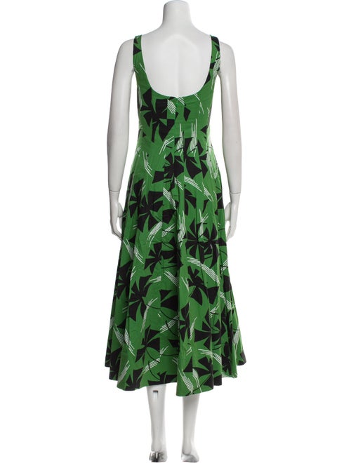 Staud Floral Print Long Dress