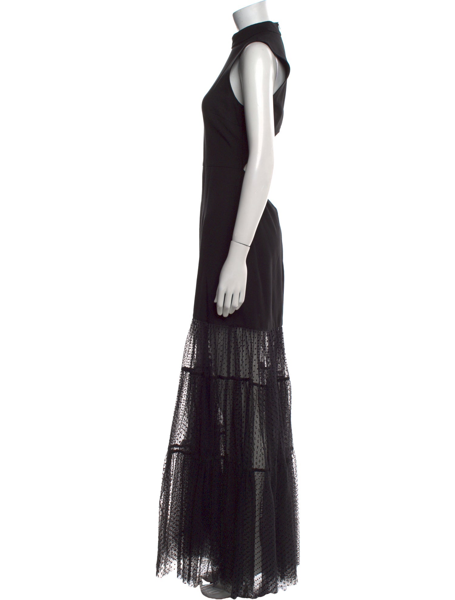 Staud Mock Neck Long Dress