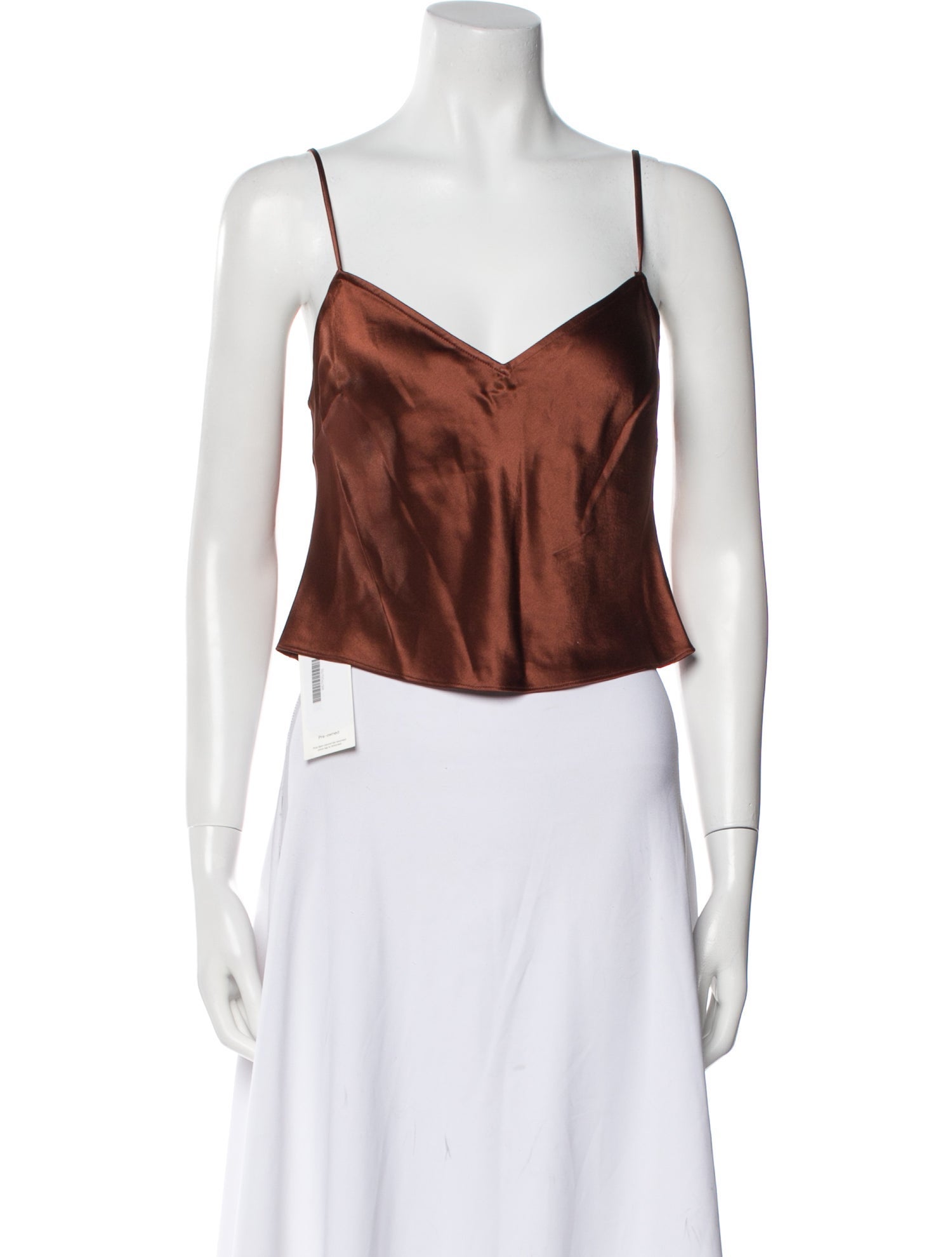 Staud V-Neck Sleeveless Crop Top