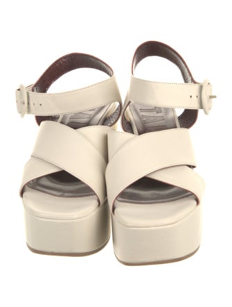 Staud Leather Slingback Sandals