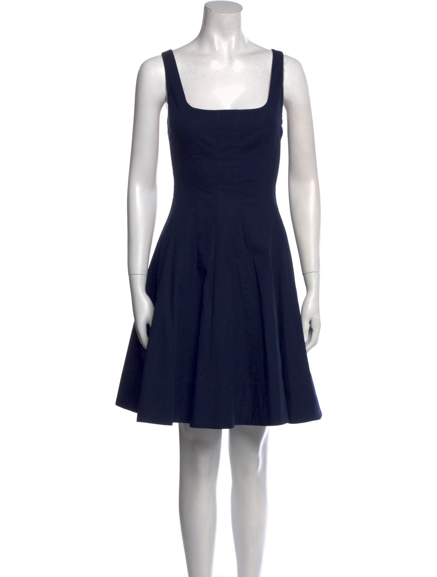 Staud Square Neckline Mini Dress