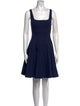 Staud Square Neckline Mini Dress