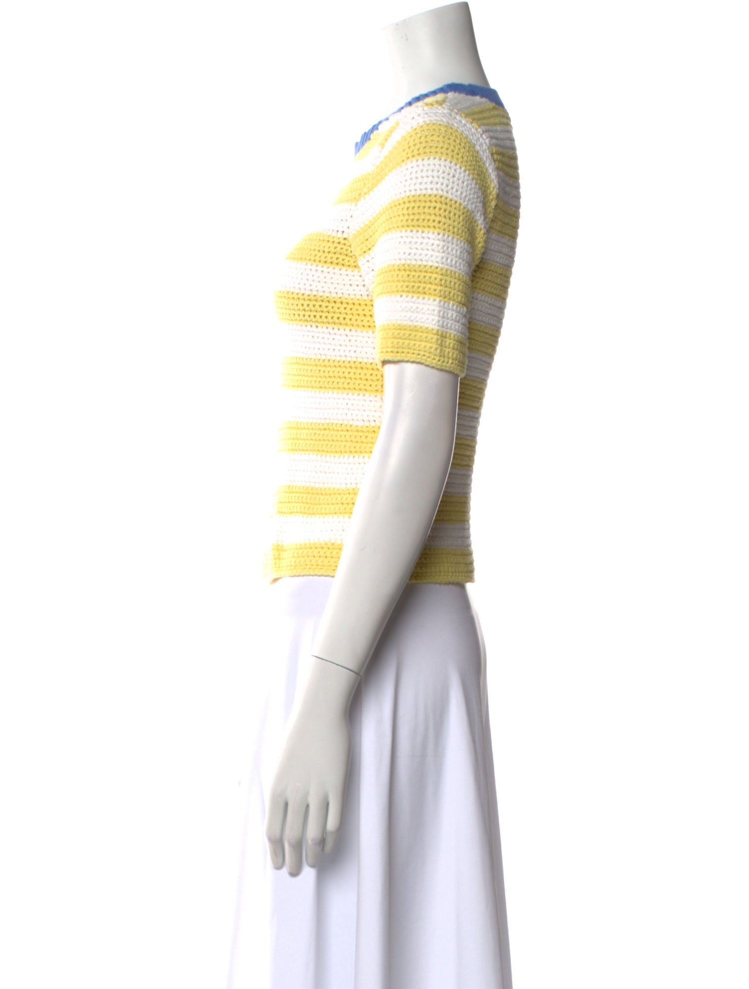 Staud Striped Crew Neck Sweater