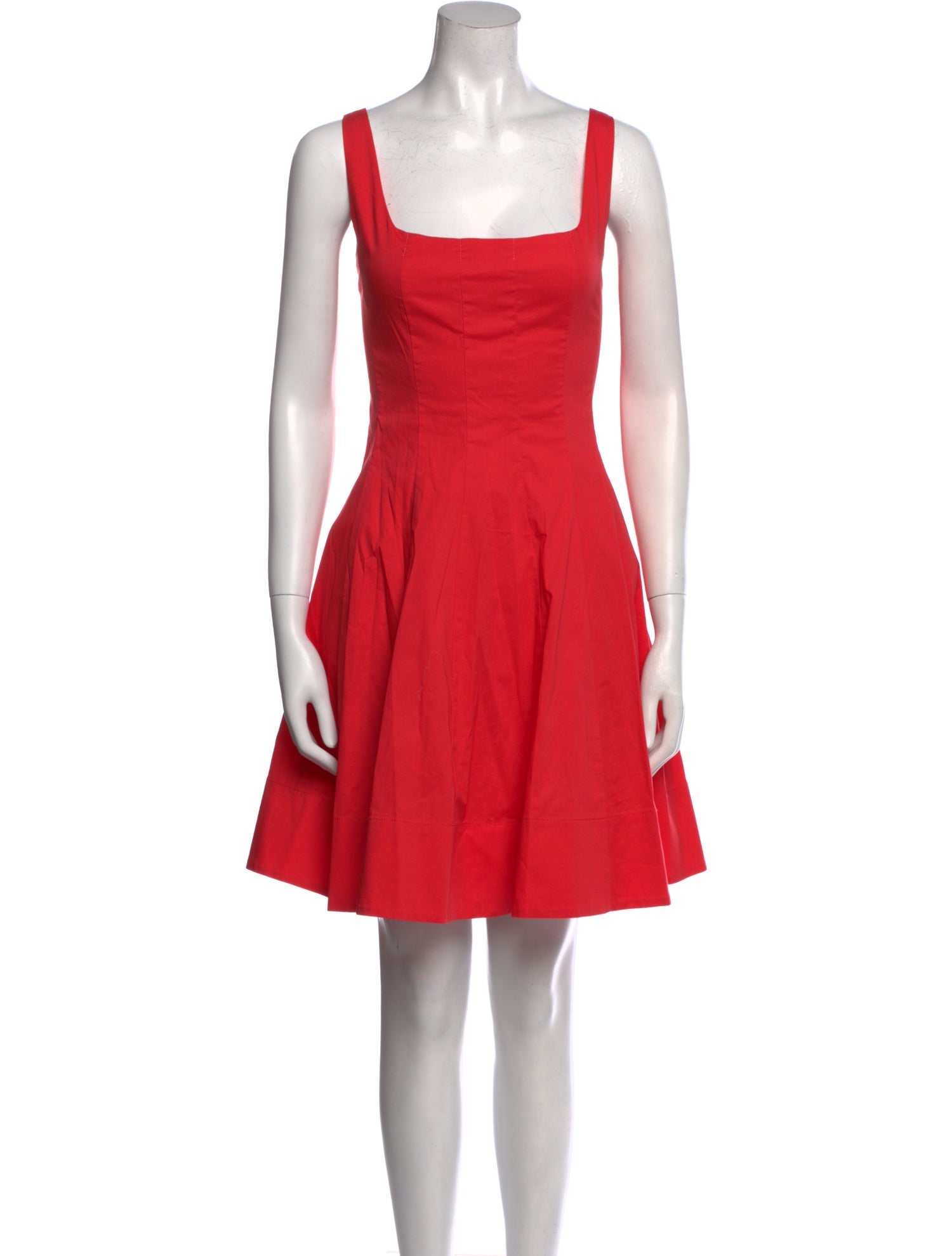 Staud Square Neckline Mini Dress