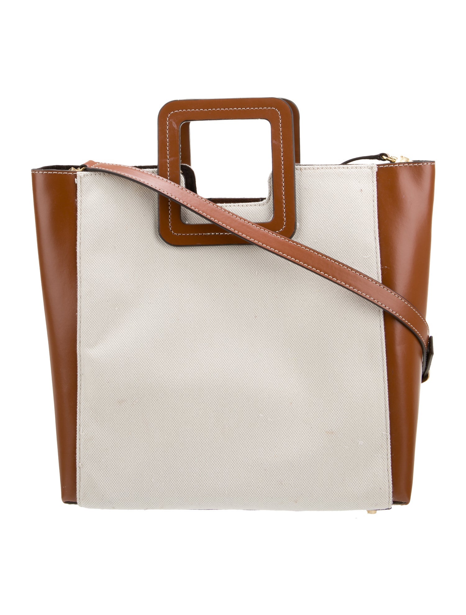 Staud Leather Top Handle Bag