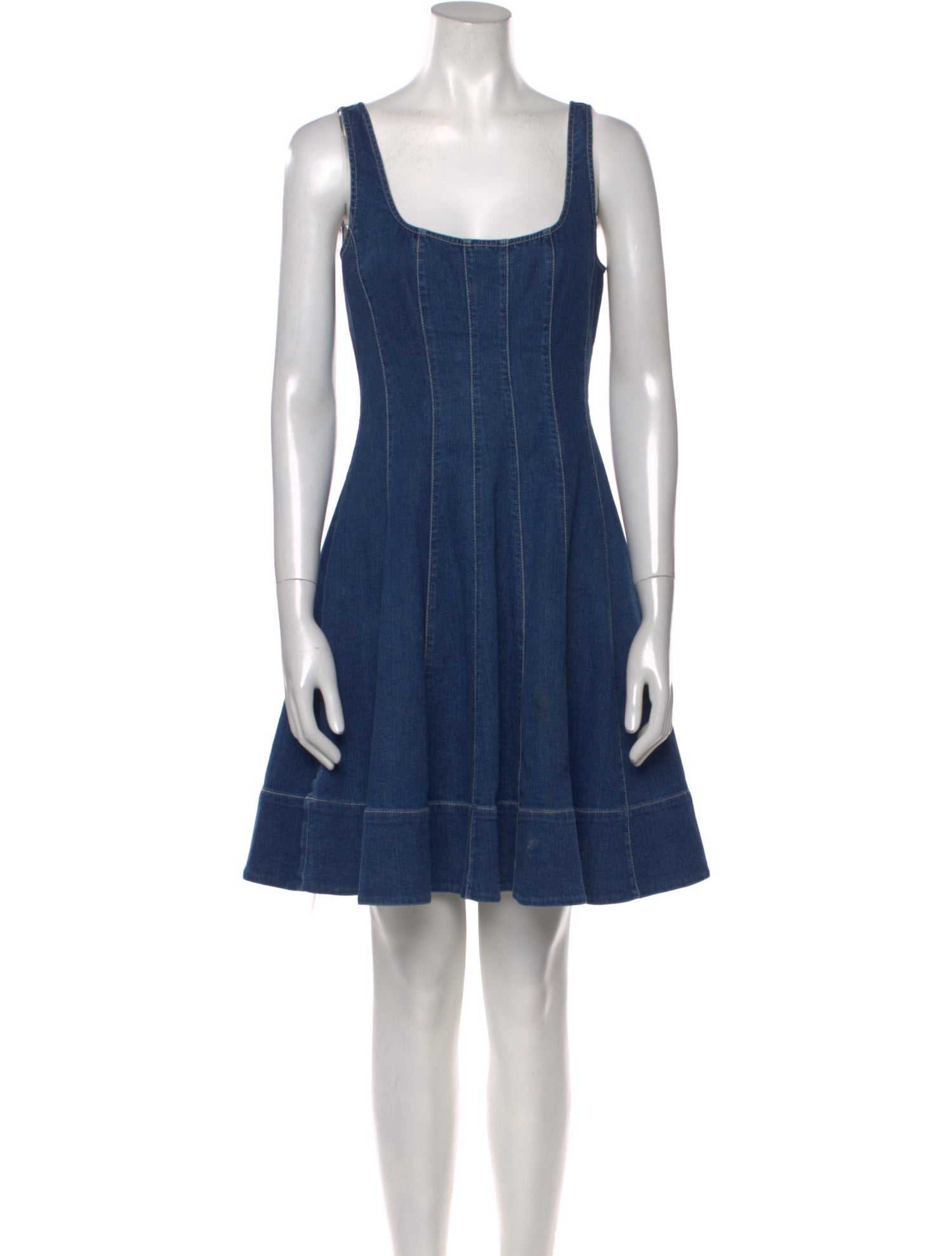 Staud Scoop Neck Mini Dress