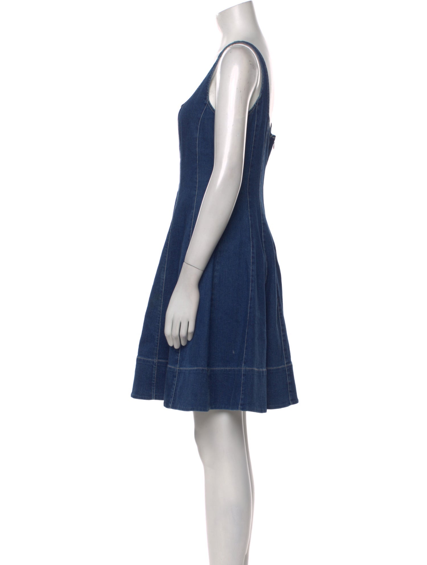 Staud Scoop Neck Mini Dress