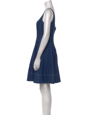 Staud Scoop Neck Mini Dress