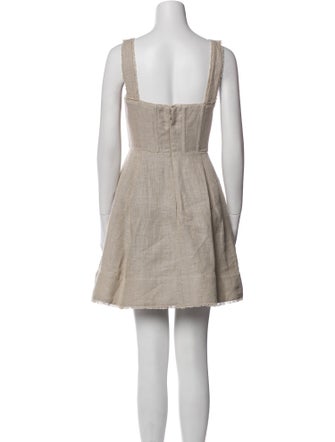 Staud Linen Mini Dress