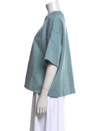 Staud Crew Neck Short Sleeve Sweatshirt