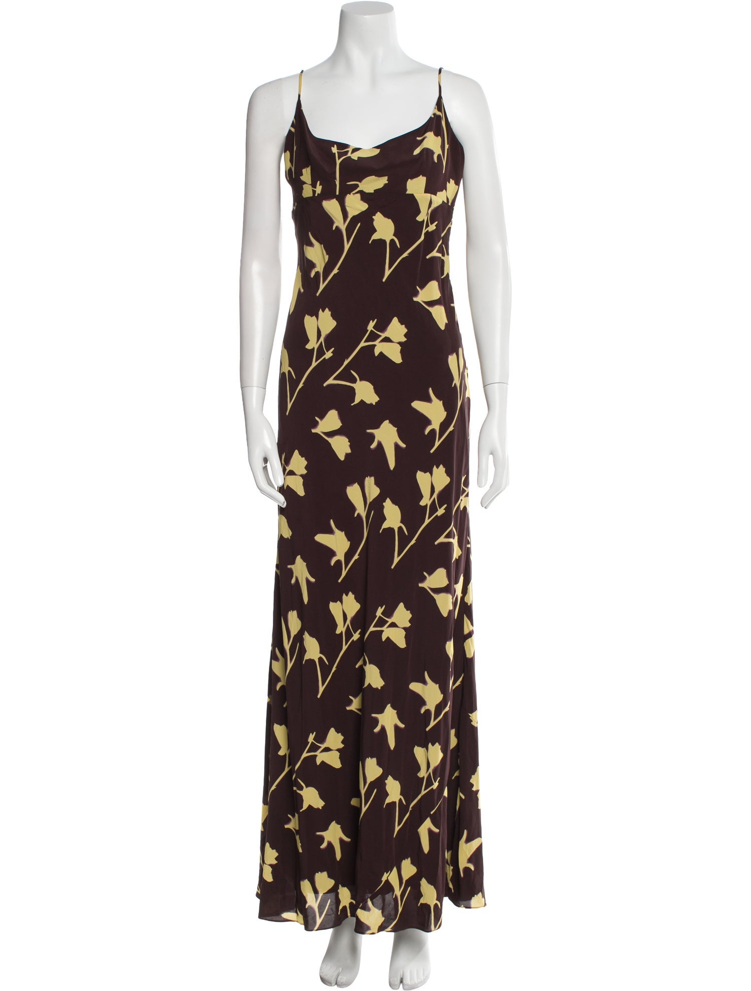 Staud Floral Print Long Dress