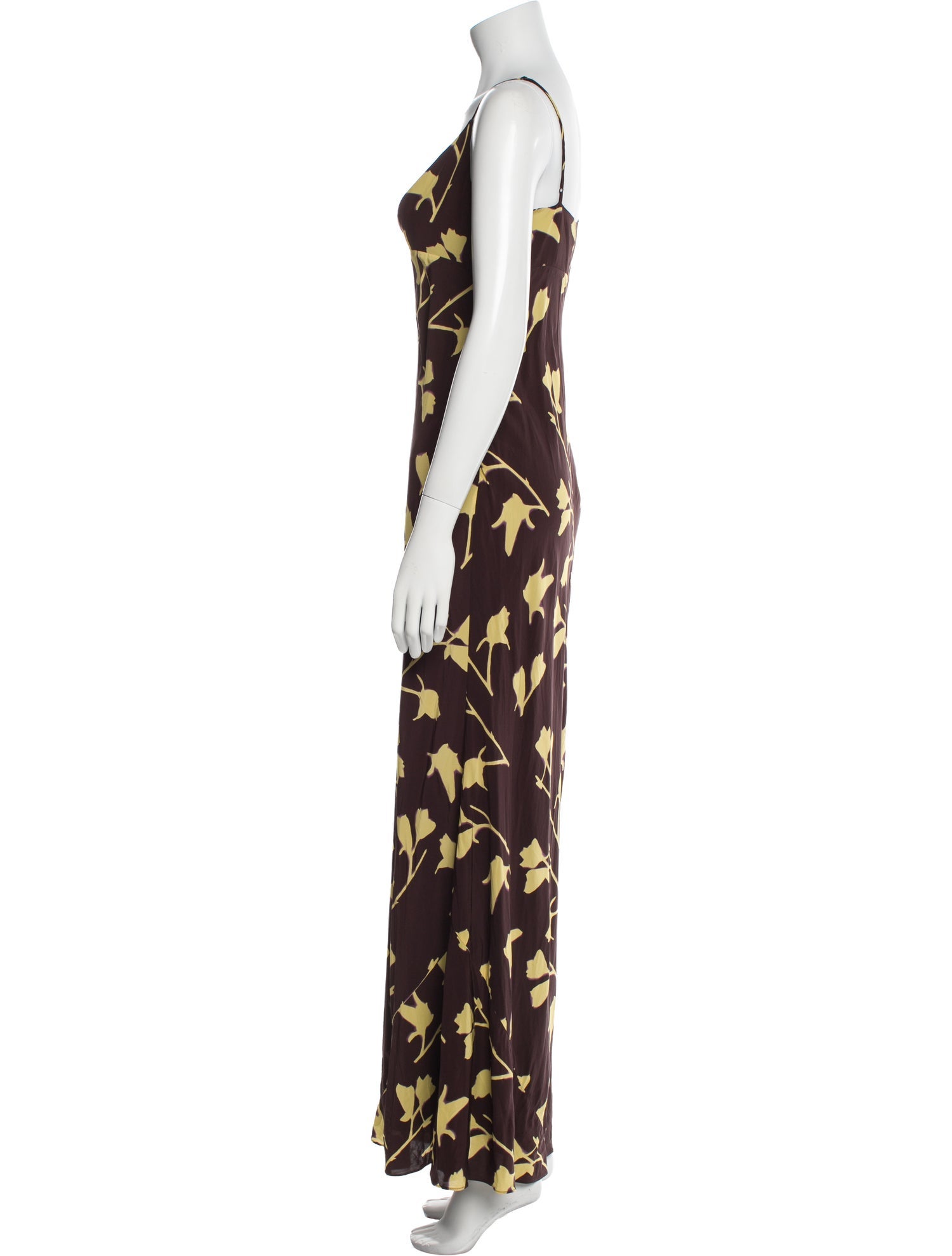 Staud Floral Print Long Dress