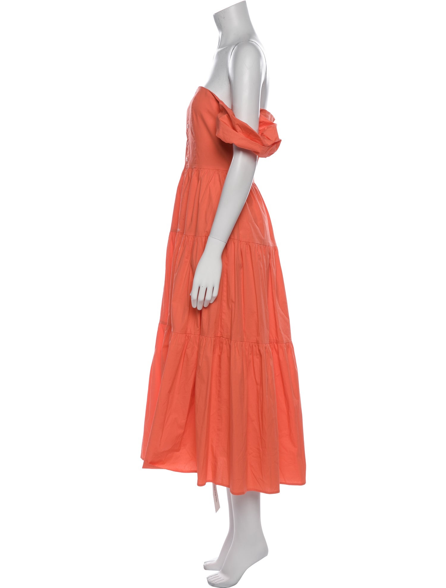 Staud Off-The-Shoulder Long Dress