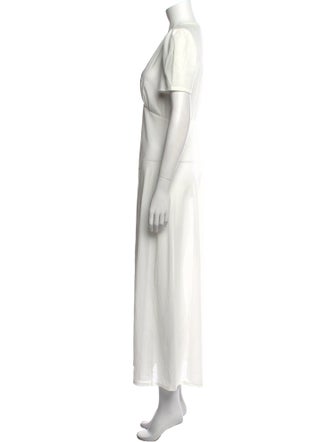 Staud V-Neck Long Dress