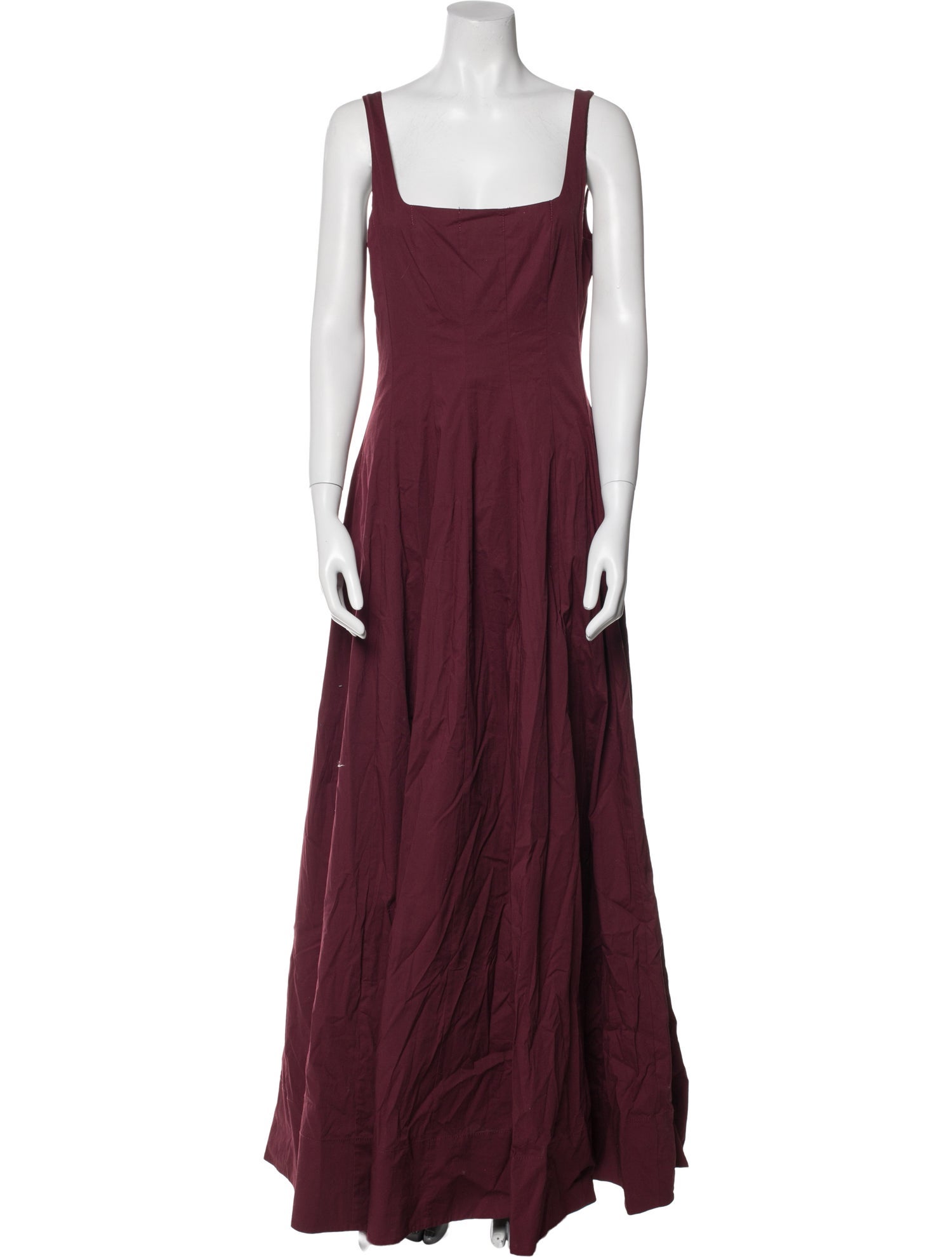 Staud Square Neckline Long Dress