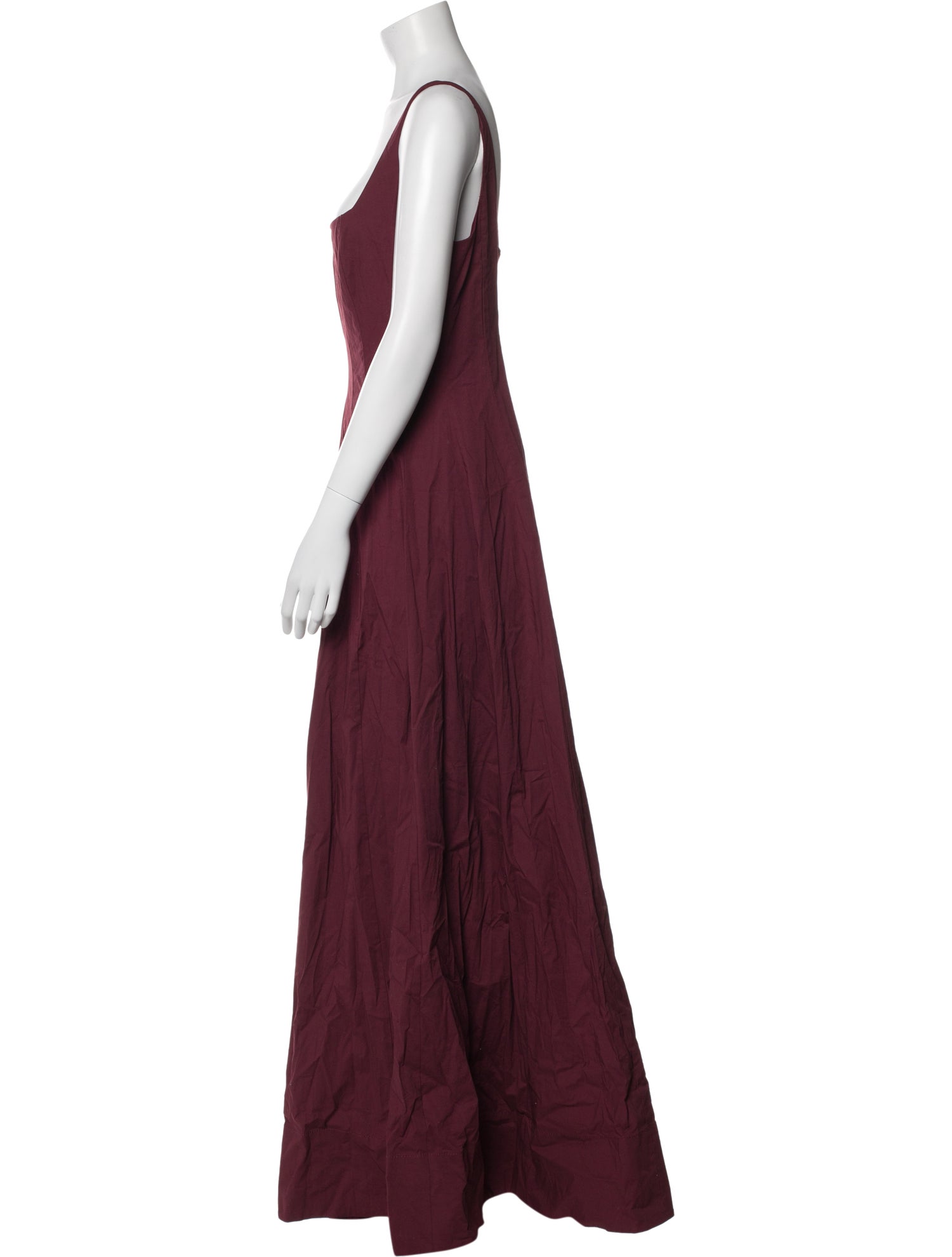 Staud Square Neckline Long Dress