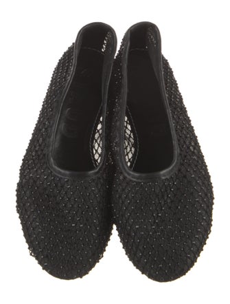 Staud Mesh Crystal Embellishments Flats