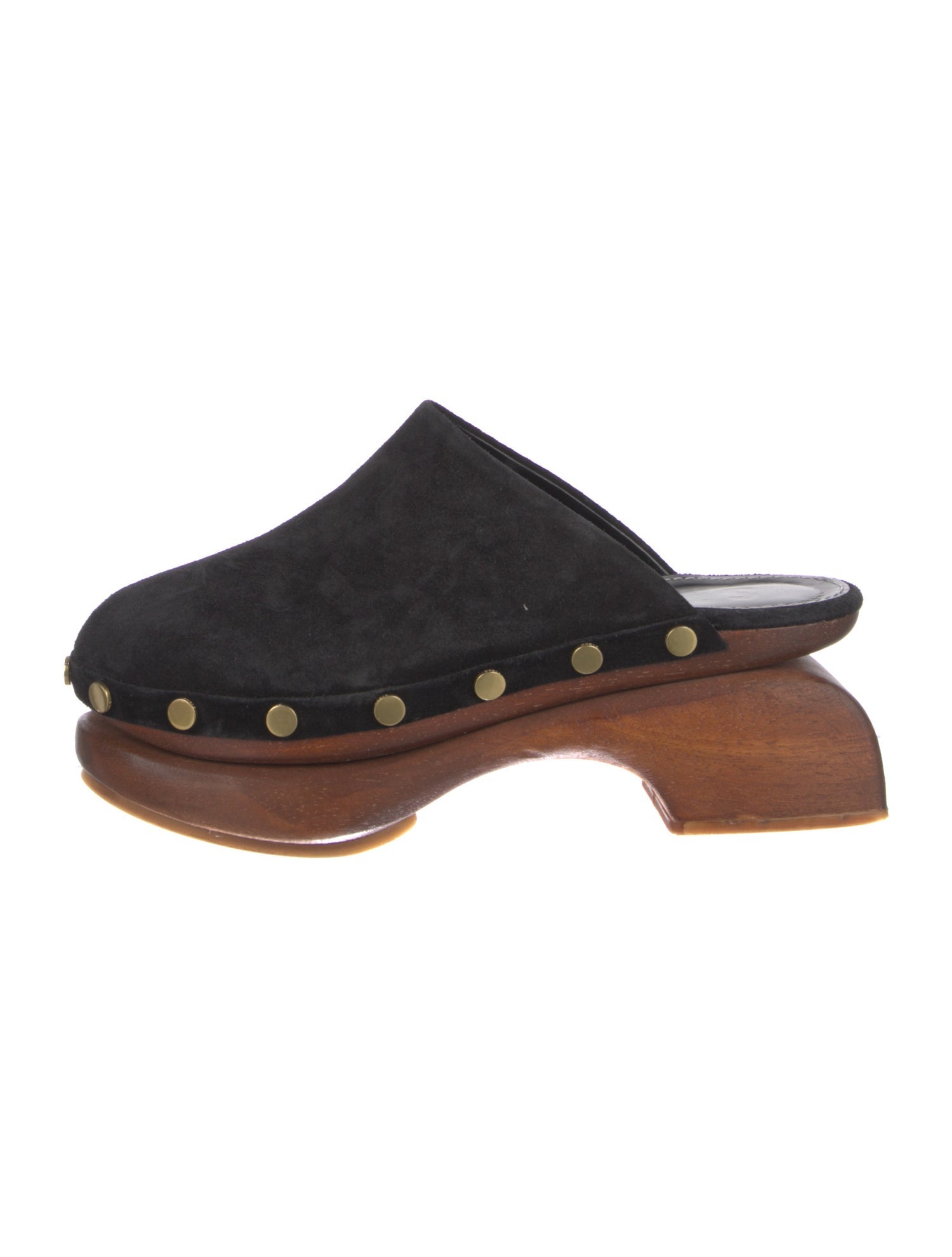 Staud Suede Studded Accents Mules